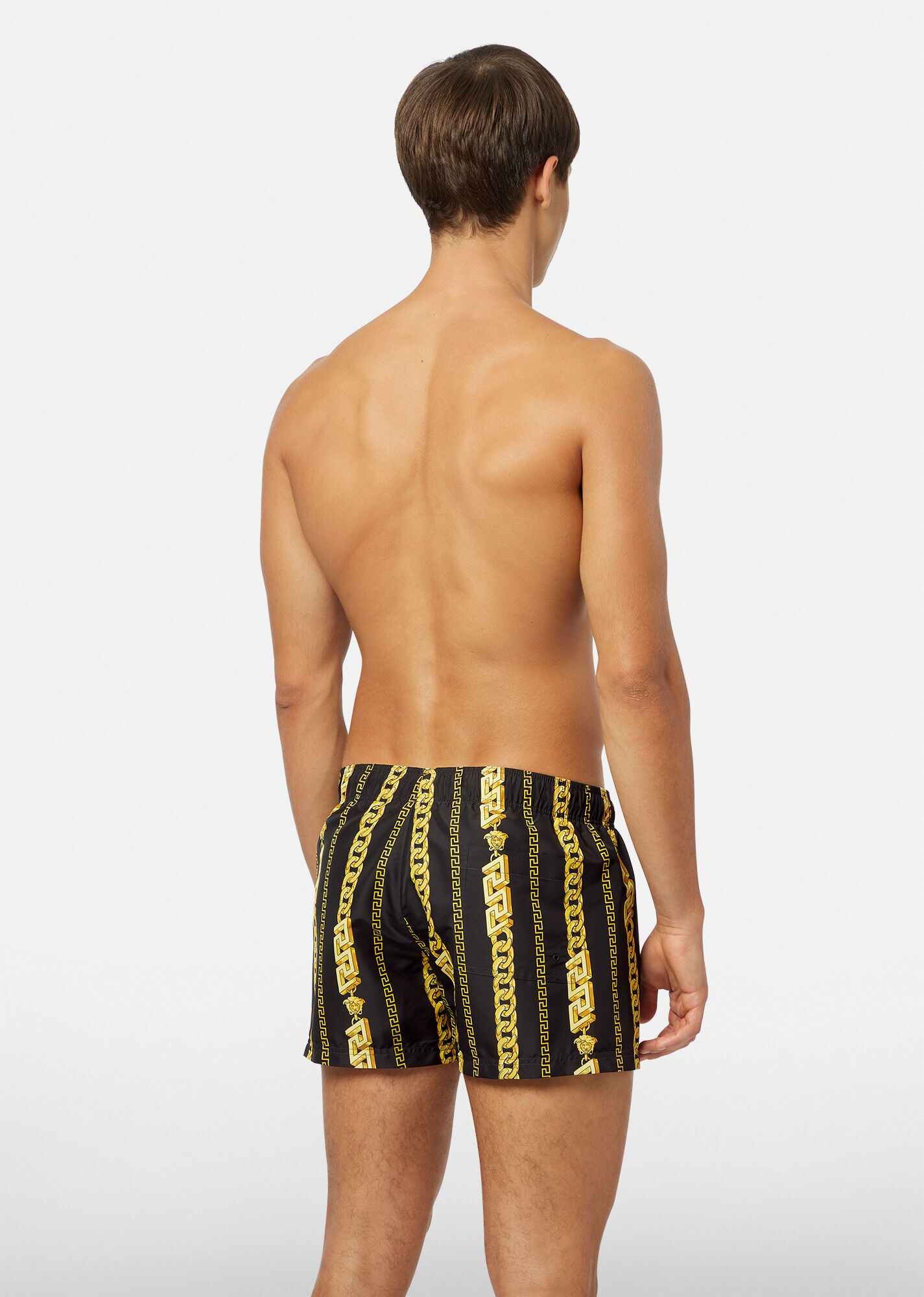 Chain Pinstripe Short Swim Shorts - 3