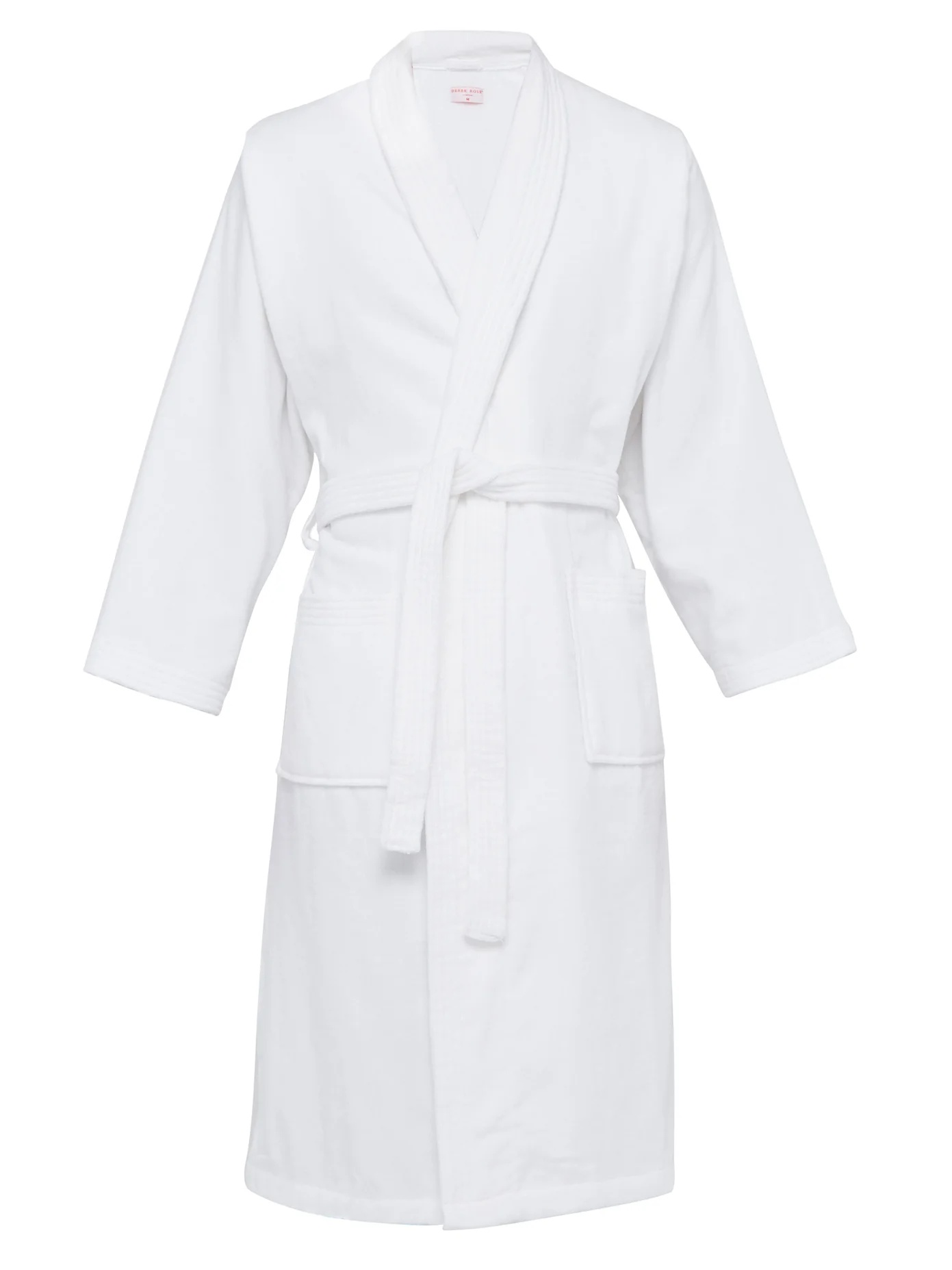 Cotton-velour bathrobe - 1