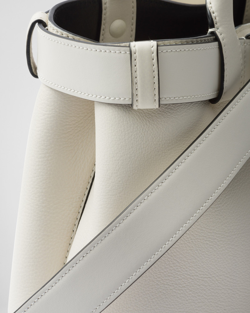 Prada Buckle medium leather handbag with belt 6
