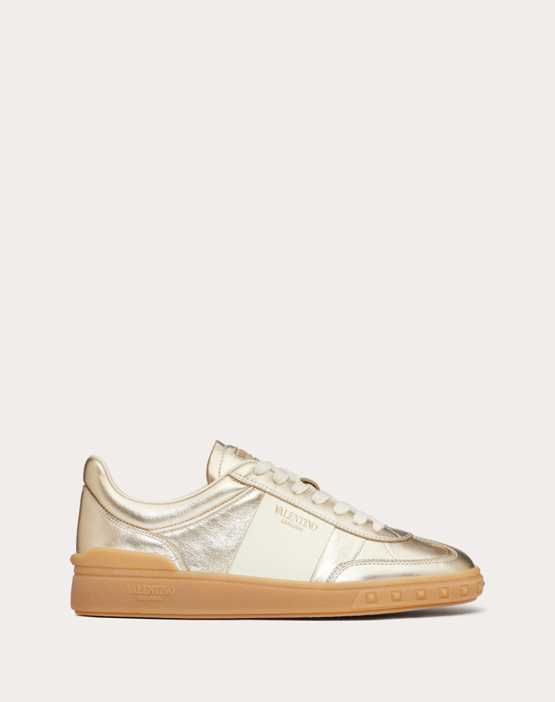 UPVILLAGE SNEAKER IN LAMINATED CALFSKIN WITH NAPPA CALFSKIN LEATHER BAND - 1