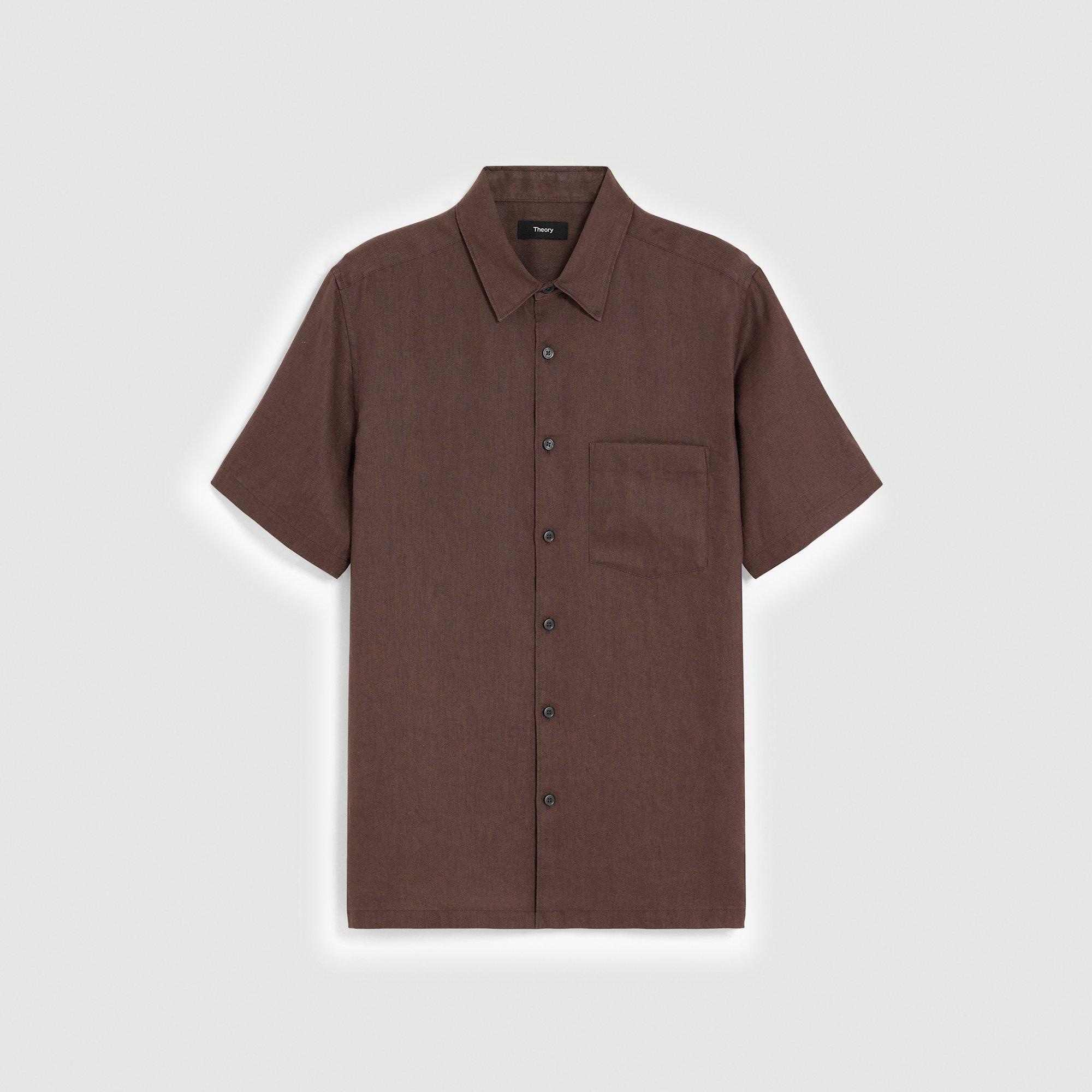 Irving Short-Sleeve Shirt in Relaxed Linen - 1