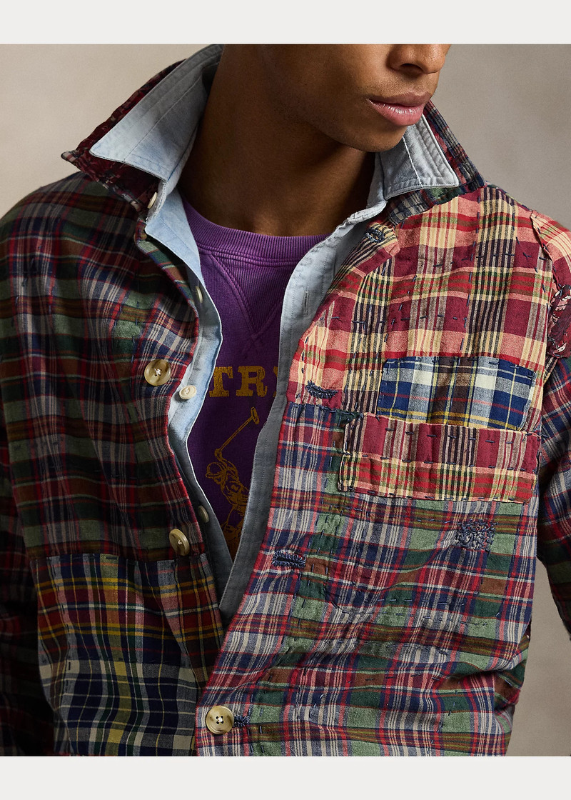 Patchwork Madras Overshirt 5