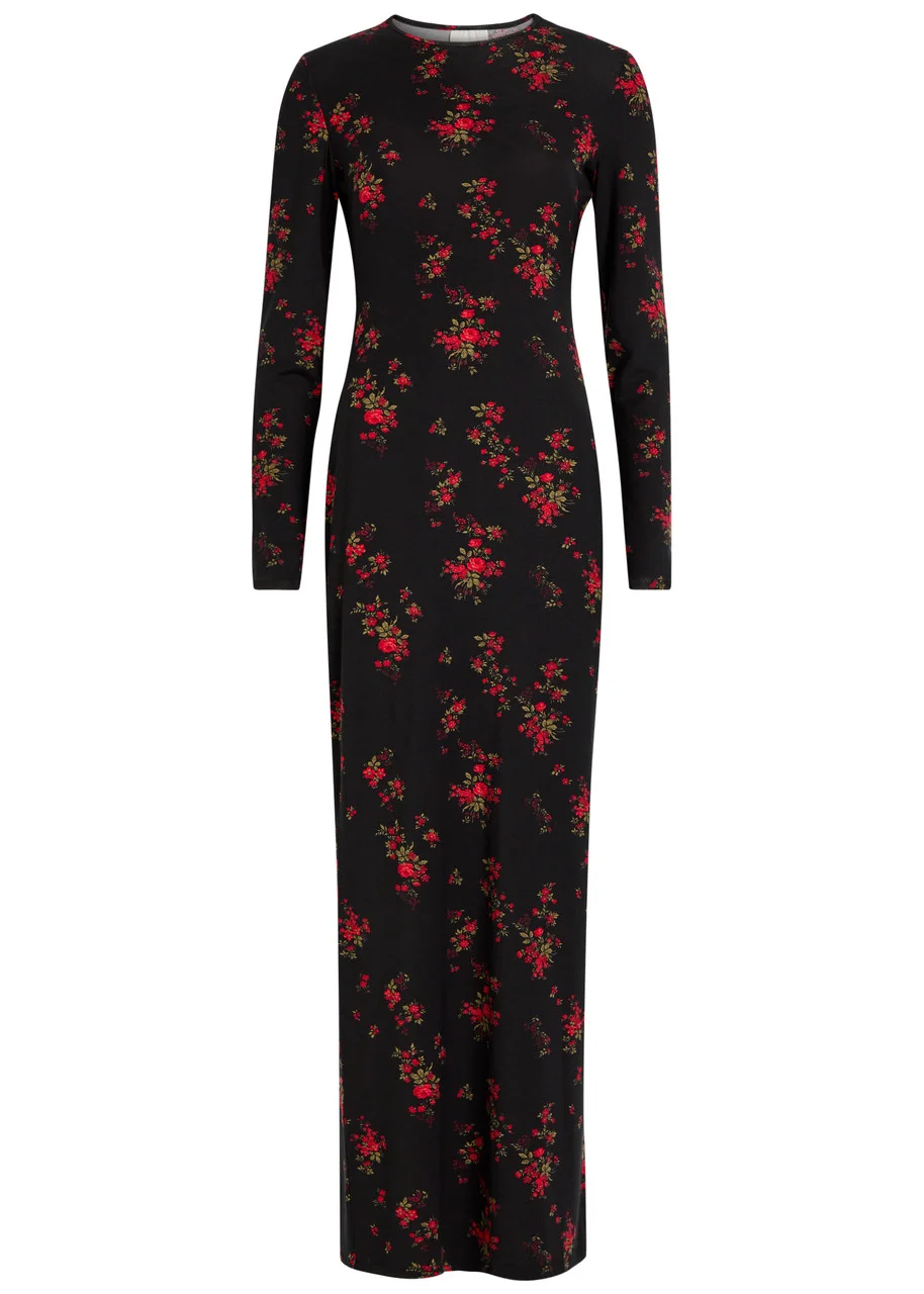 Reformation Tommie Floral Stretch-jersey Maxi Dress - 1