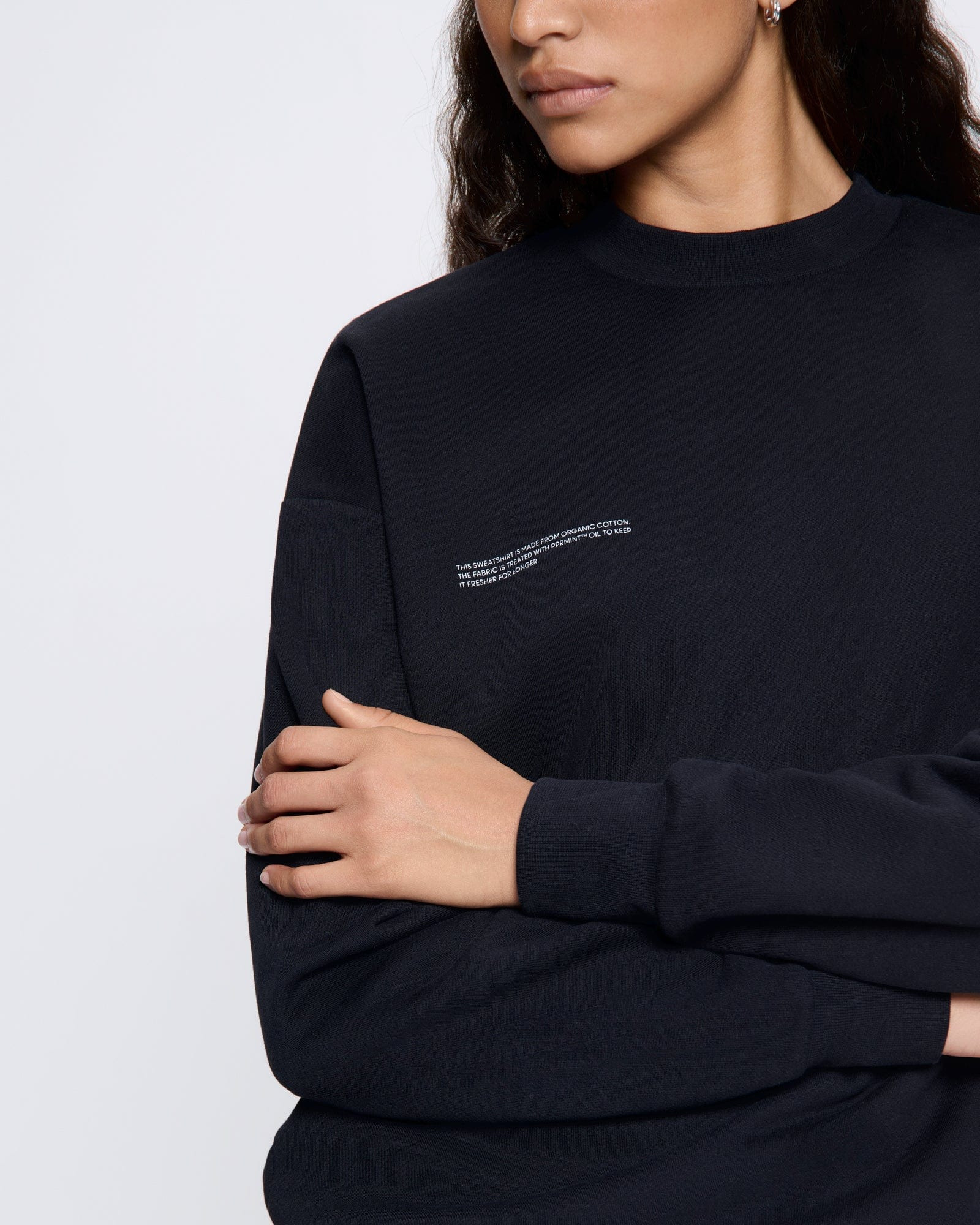 Womens 365 Midweight Sweatshirt - Black - 4