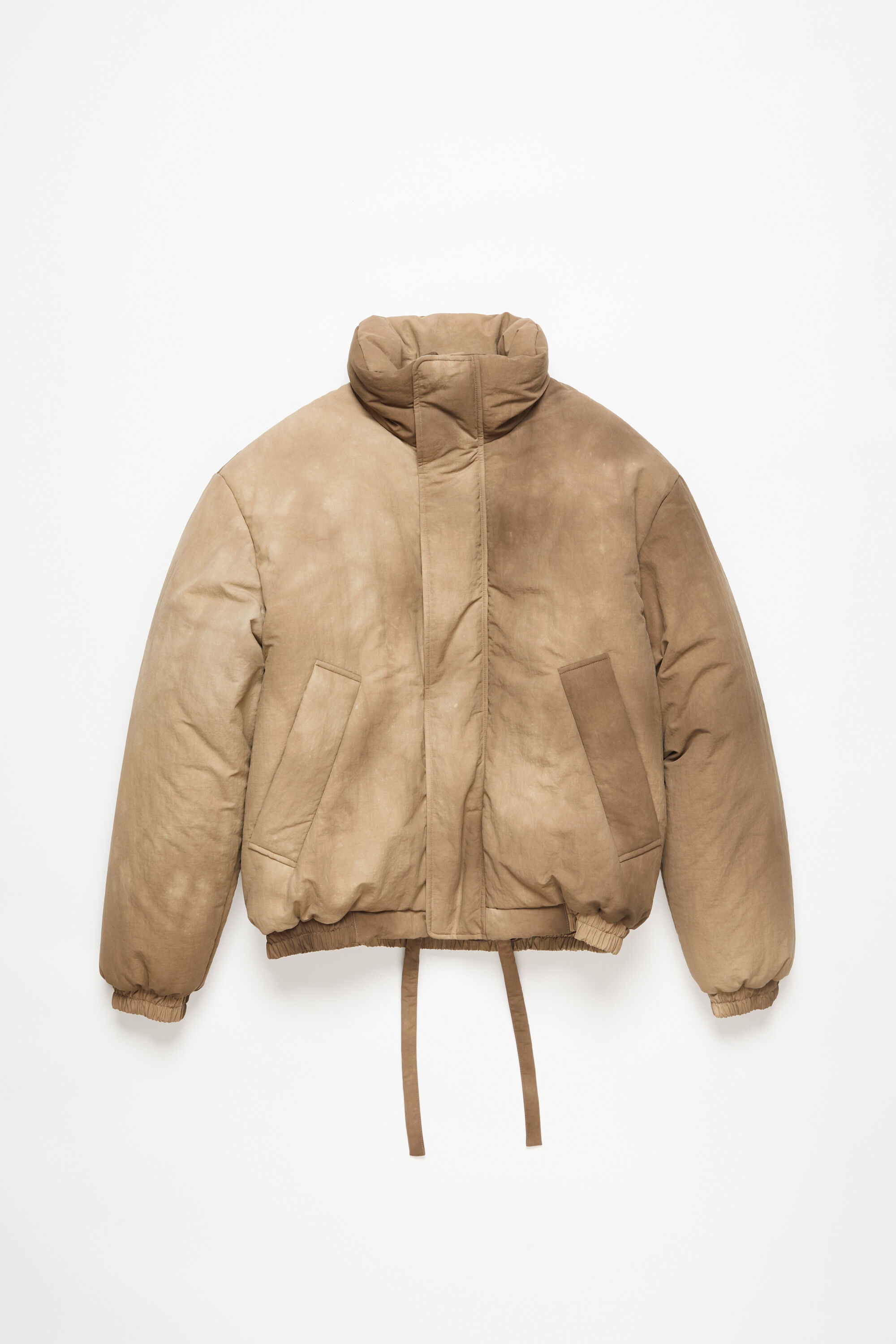 Dyed puffer jacket - Camel Beige - 7