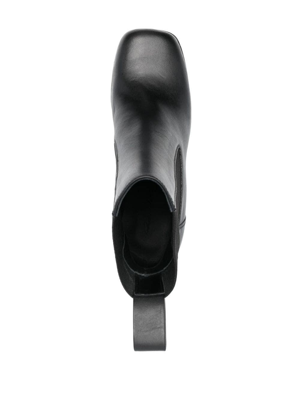 145mm leather platform boots - 4
