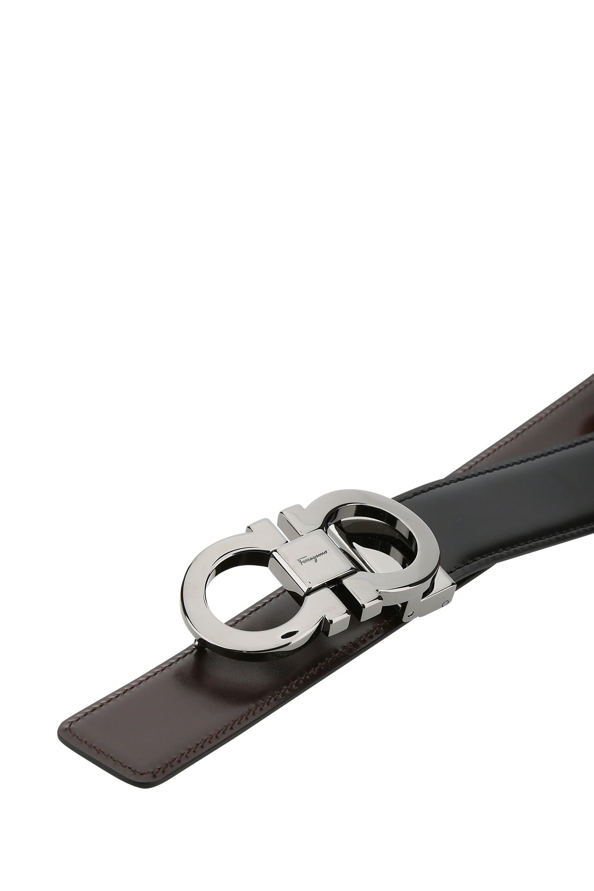 Black leather reversibile belt - 6