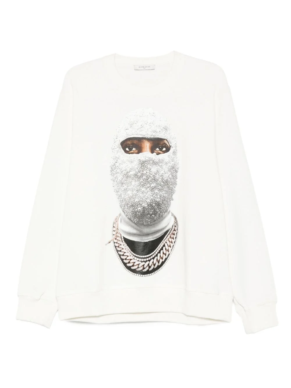beaded-face sweatshirt - 1