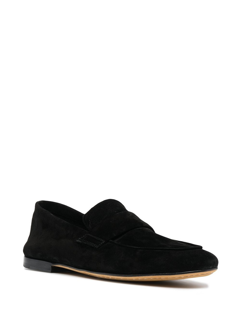 OFFICINE CREATIVE suede penny loafers outlook