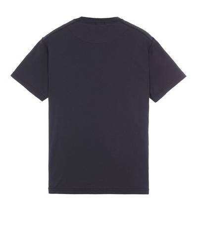 Stone Island 23757 GARMENT-DYED COTTON JERSEY 'FISSATO' TREATMENT BLACK outlook