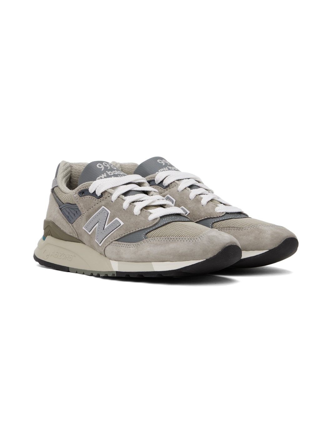 Gray Made In USA 998 Core Sneakers - 4