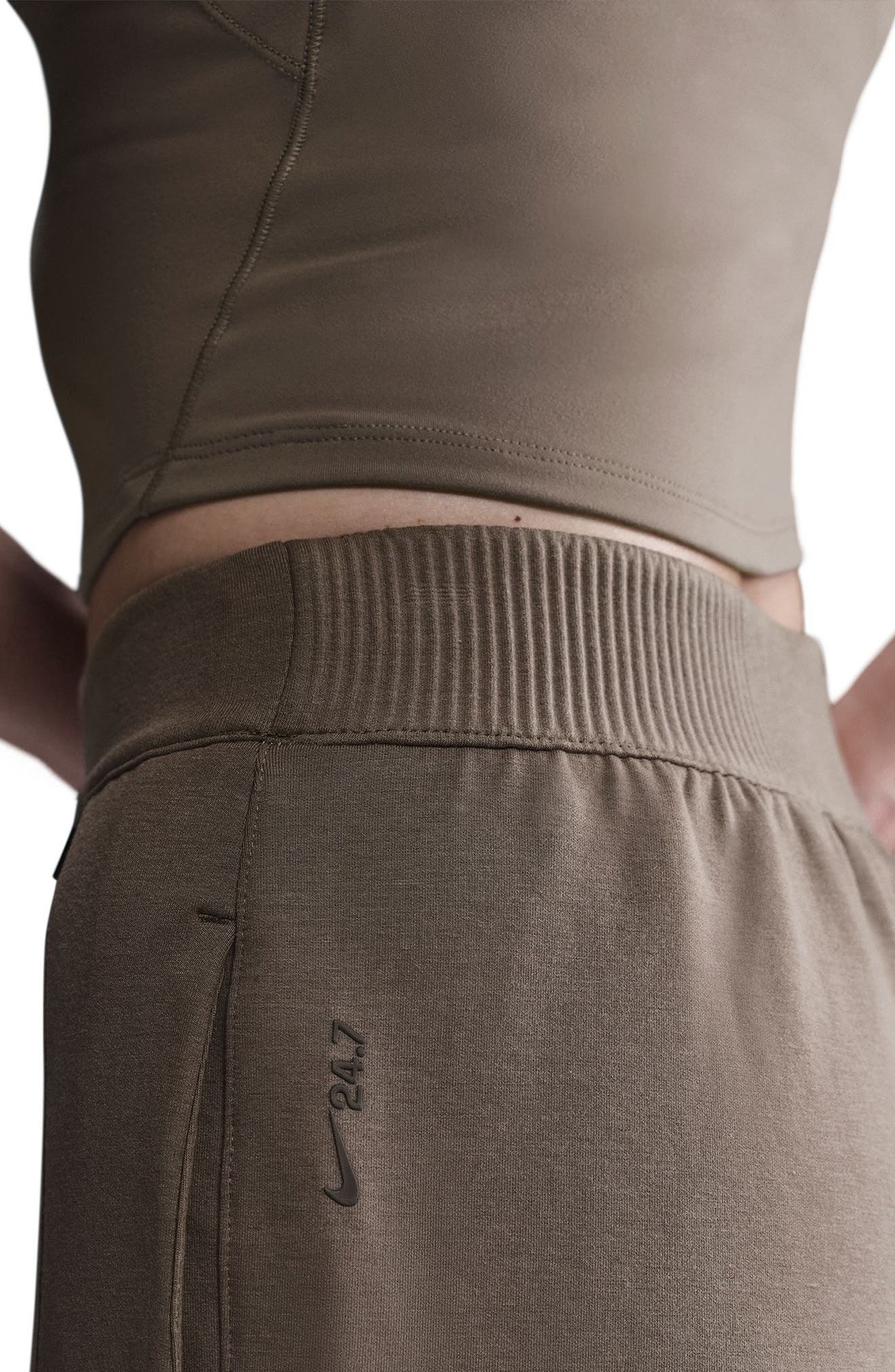 Nike 24.7 Dri-FIT Mid-Rise Joggers in Mink Brown/Mink Brown at Nordstrom - 3