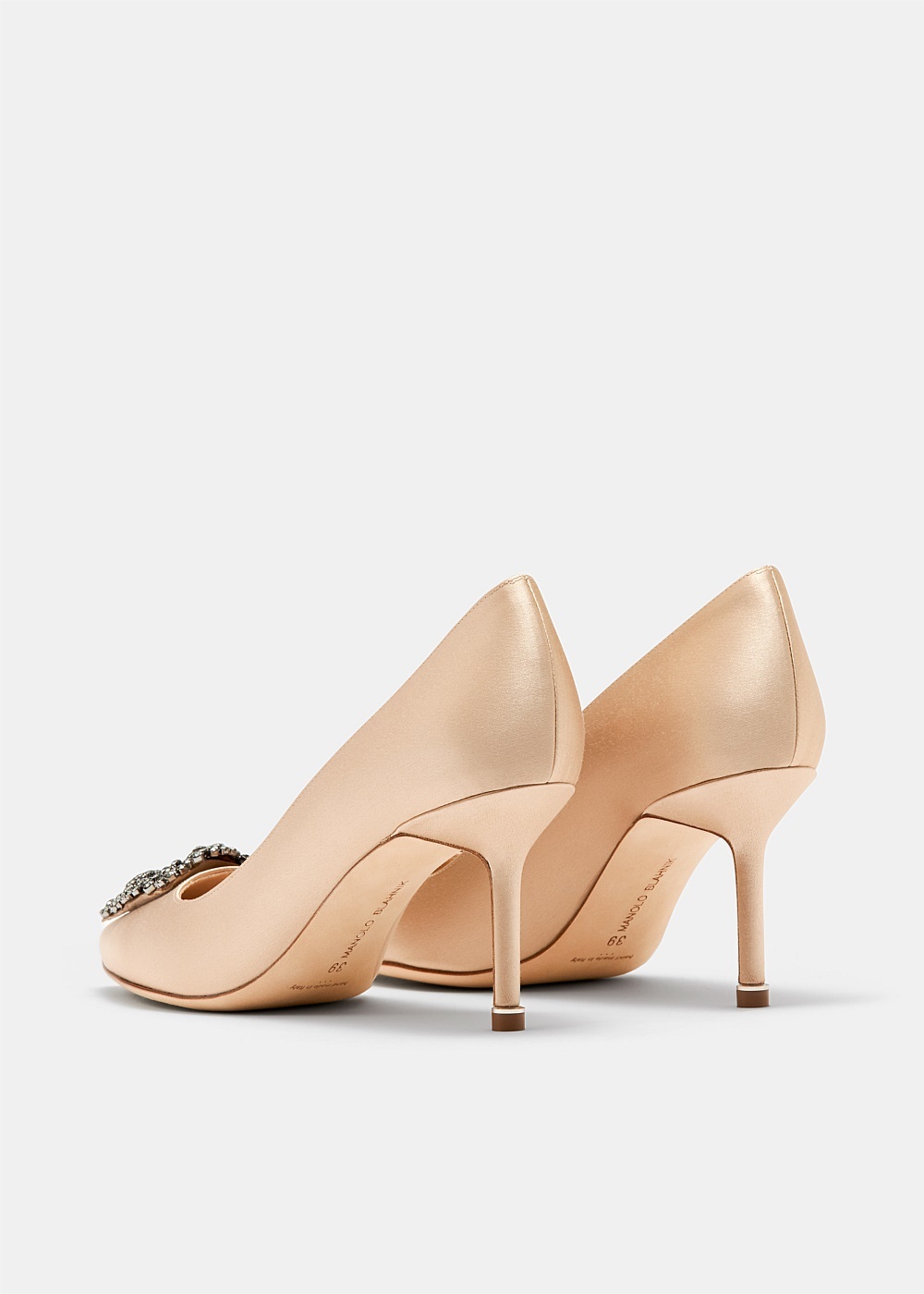 Hangisi 90 Satin Nude Pumps - 3