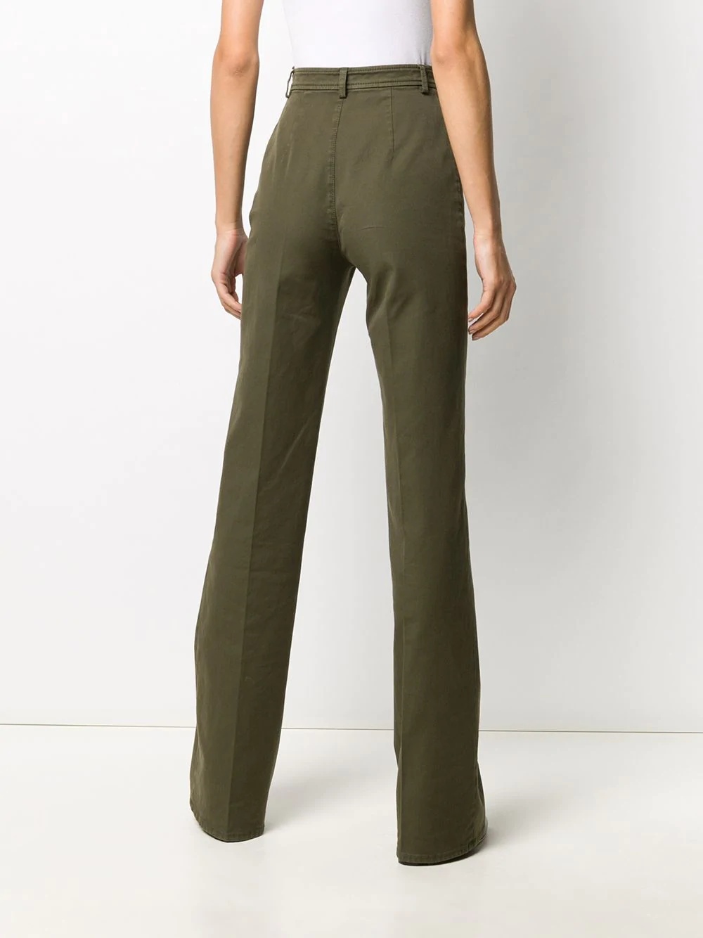 high waist flared trousers - 4