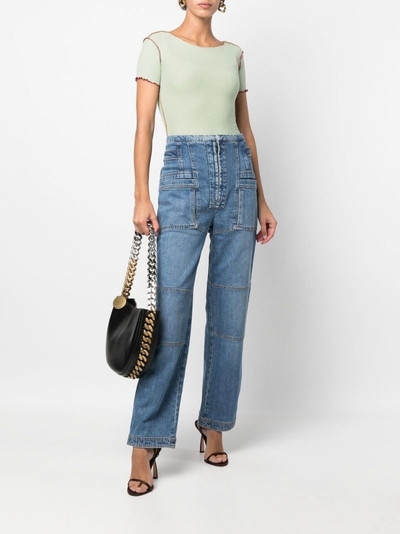 Stella McCartney straight-leg cargo jeans outlook