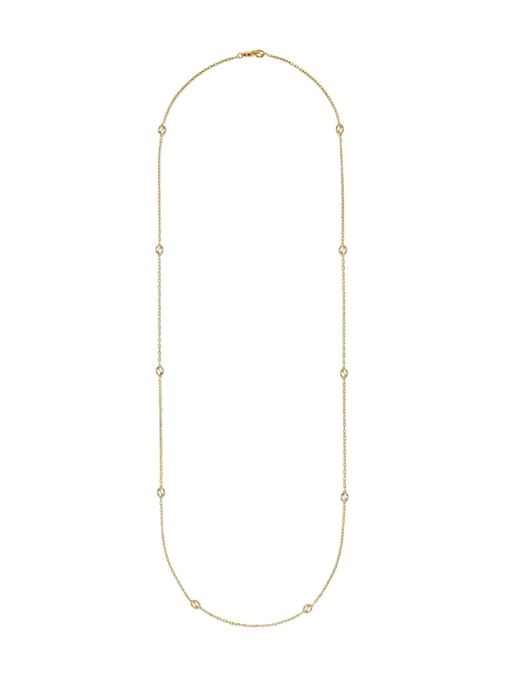 18kt yellow gold Interlocking G necklace - 1