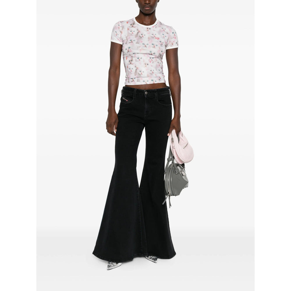 Diesel White Tops - T-Shirts & Jerseys Women - 3