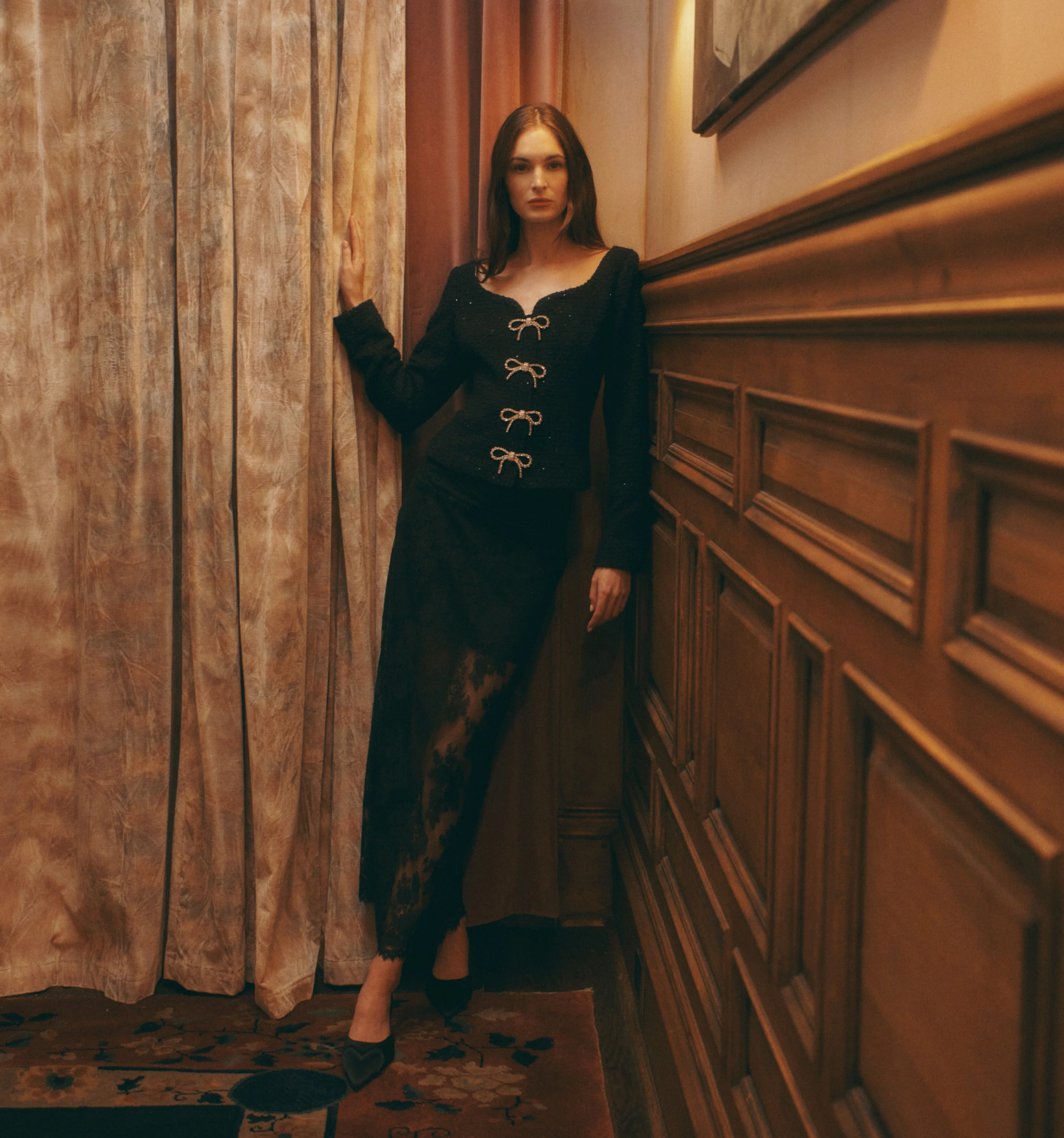 The Lark Skirt - Black Lace - 1