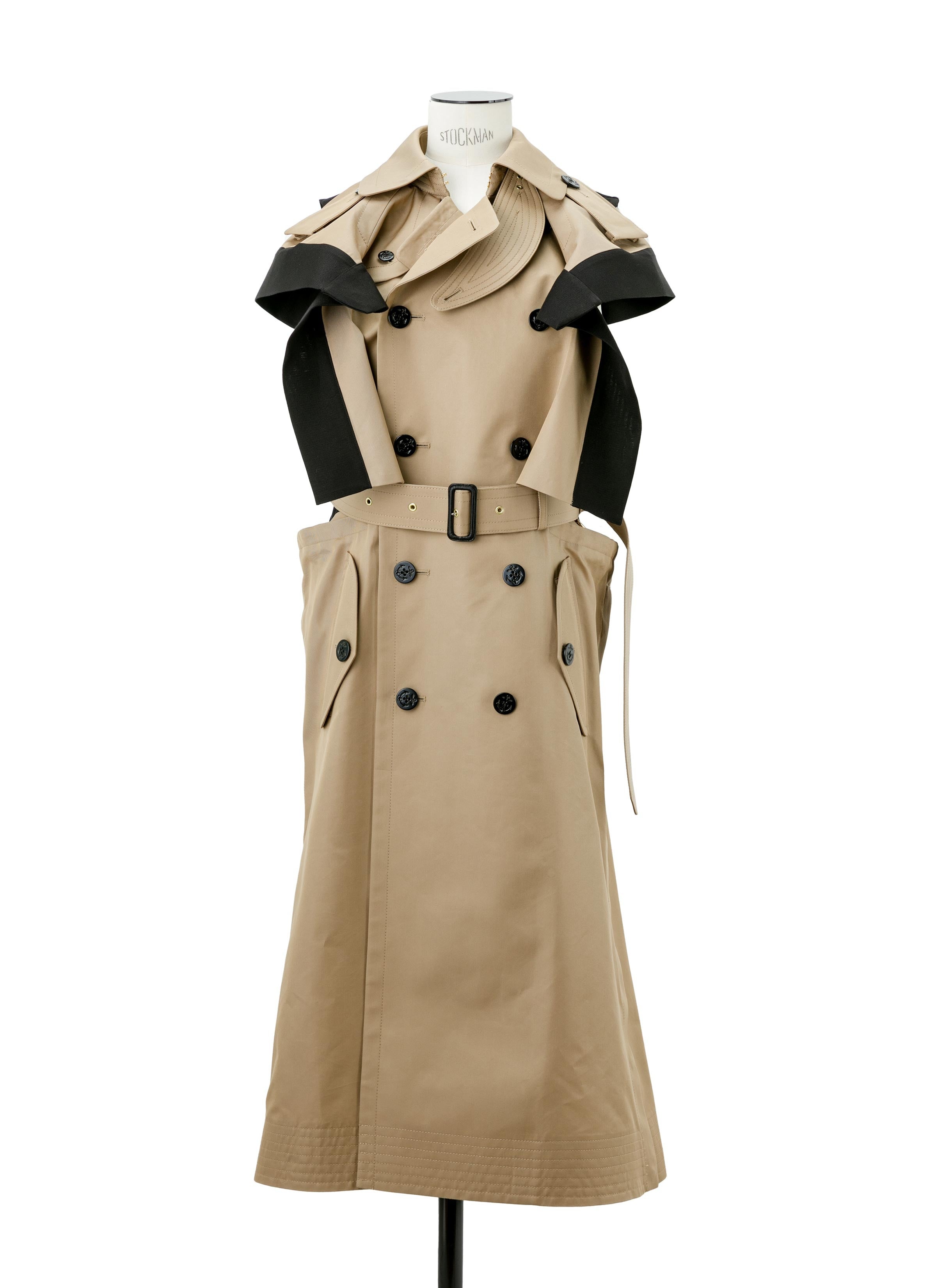 Double-Faced Silk Cotton x Gabardine Dress - 2