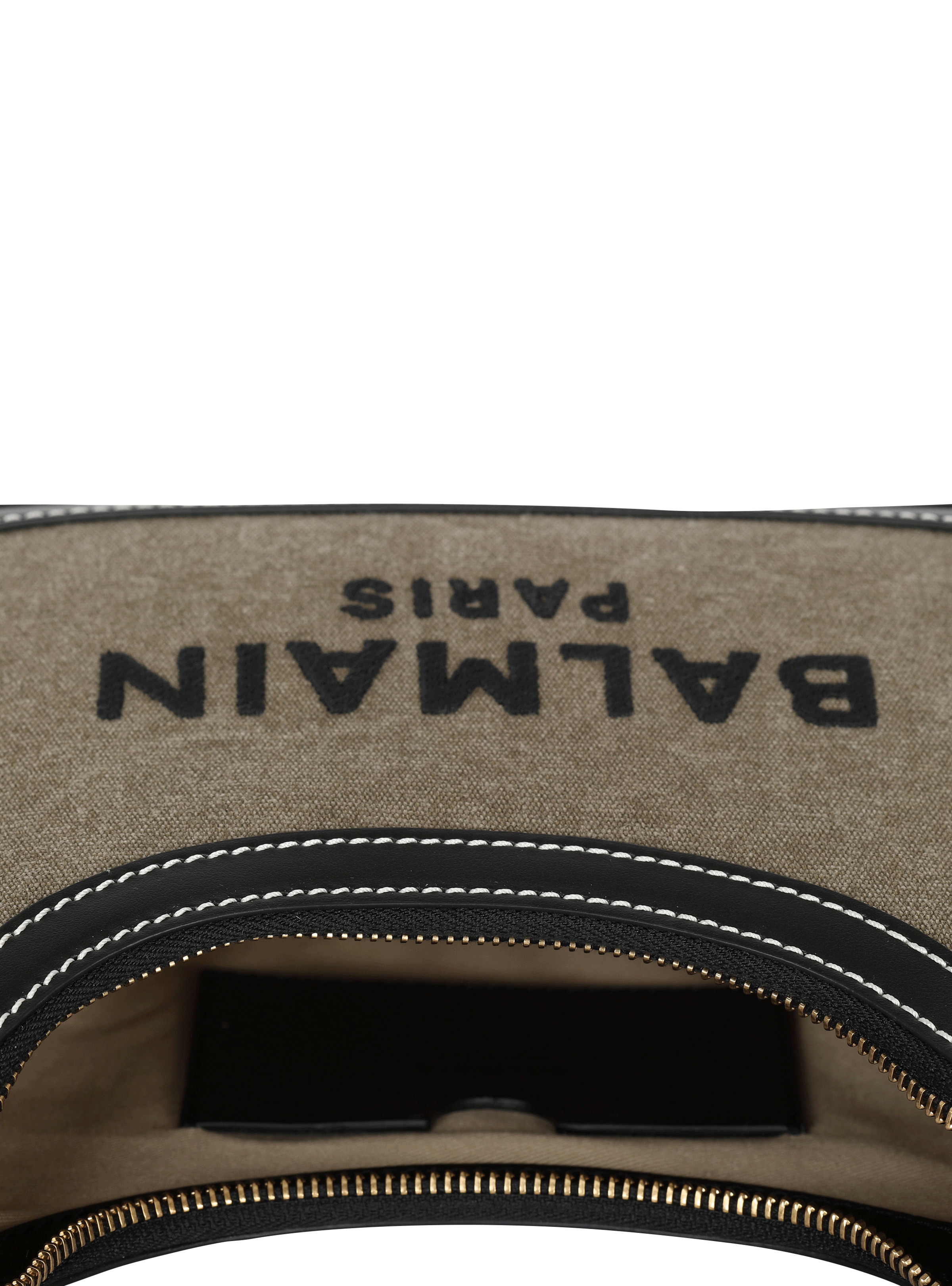 B-Army canvas bag with leather inserts - 5