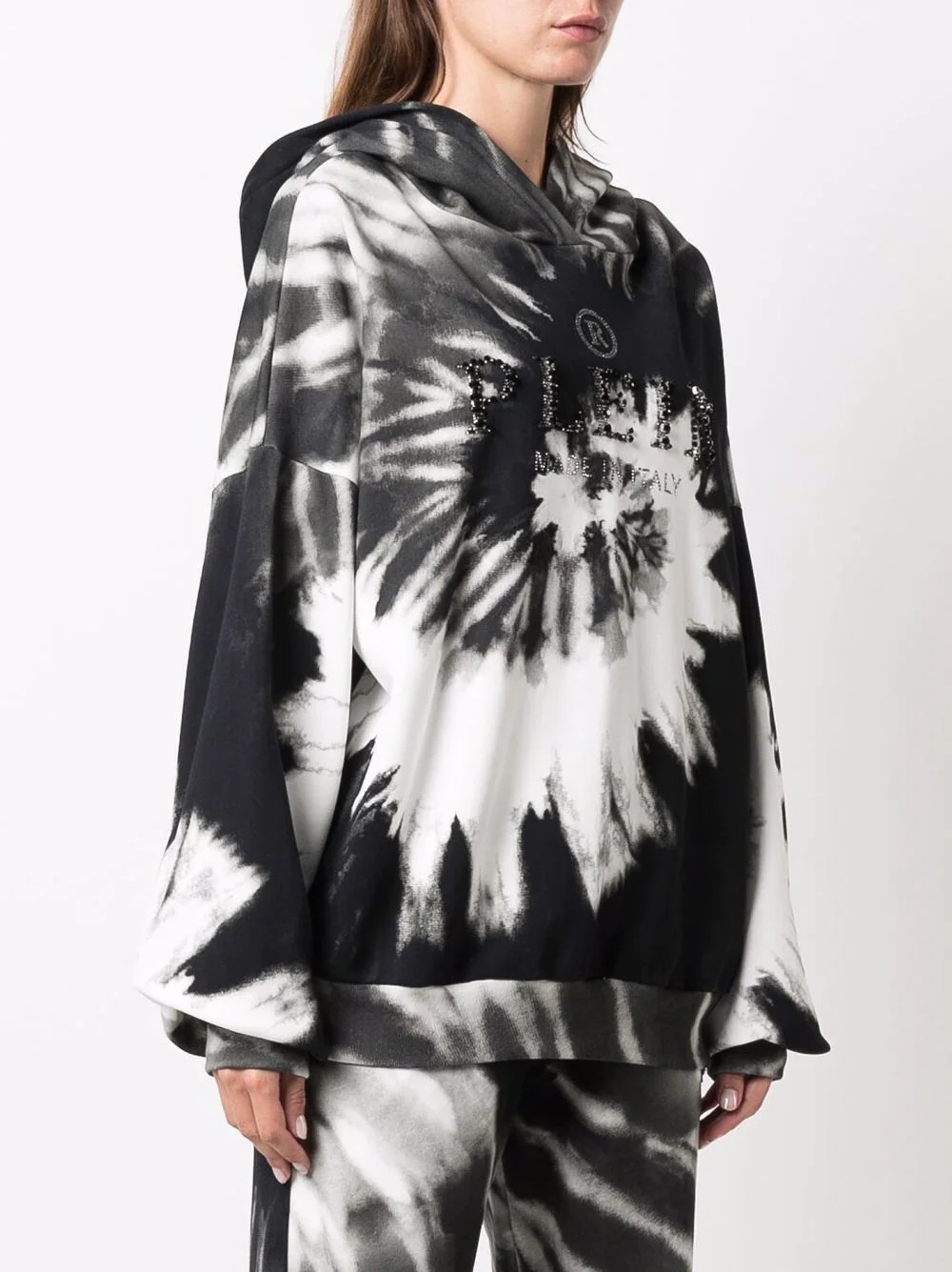 tie dye print hoodie - 3