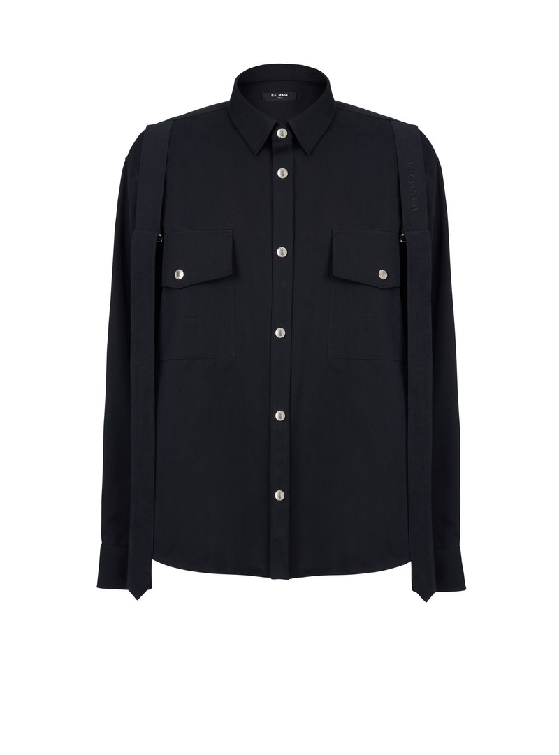 Cotton shirt with strap 1
