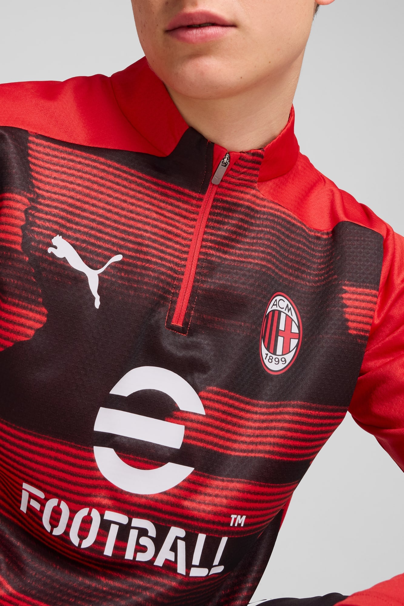 AC Milan Pre-Match Men's Quarter-Zip Top - 7