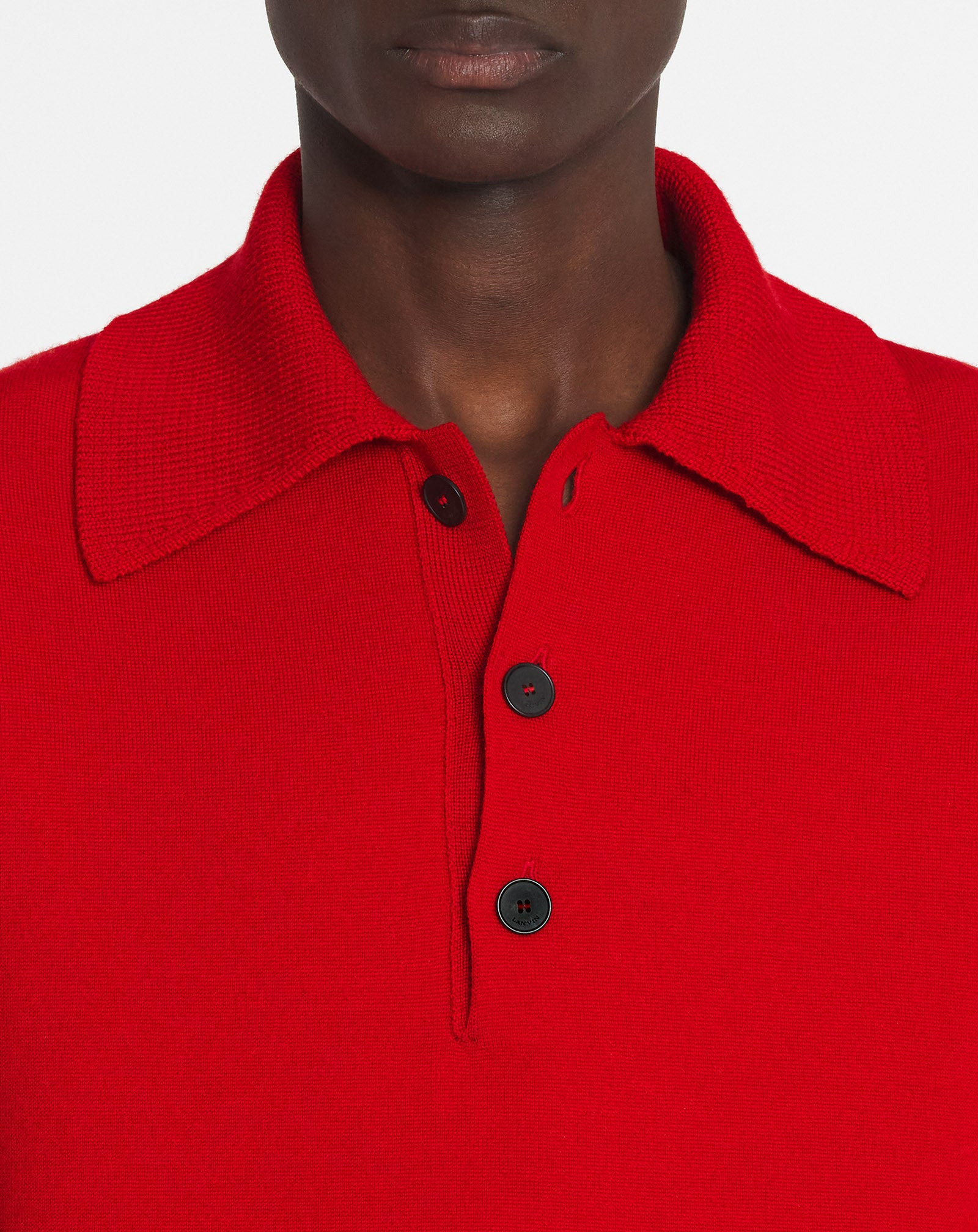 OVERSIZED WOOL POLO SHIRT - 5