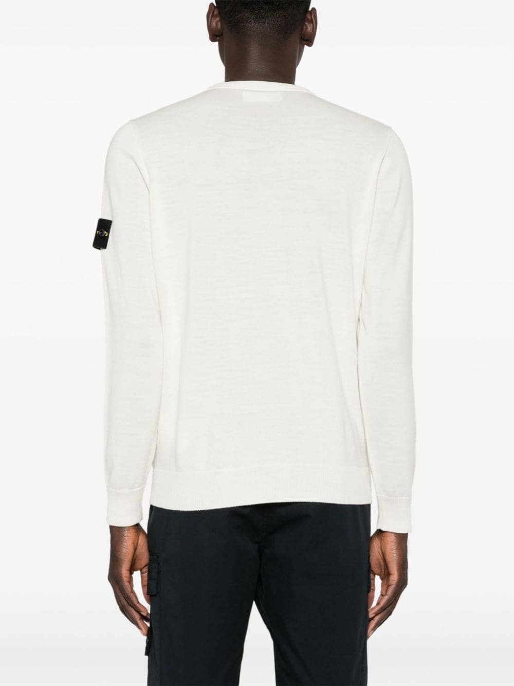 Compass-badge wool jumper - 4