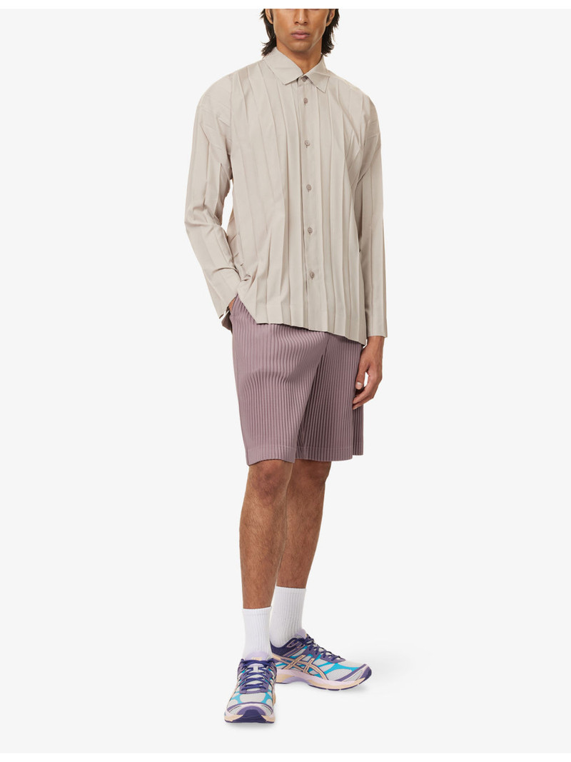 ISSEY MIYAKE Edge Long-Sleeves Knitted Shirt outlook