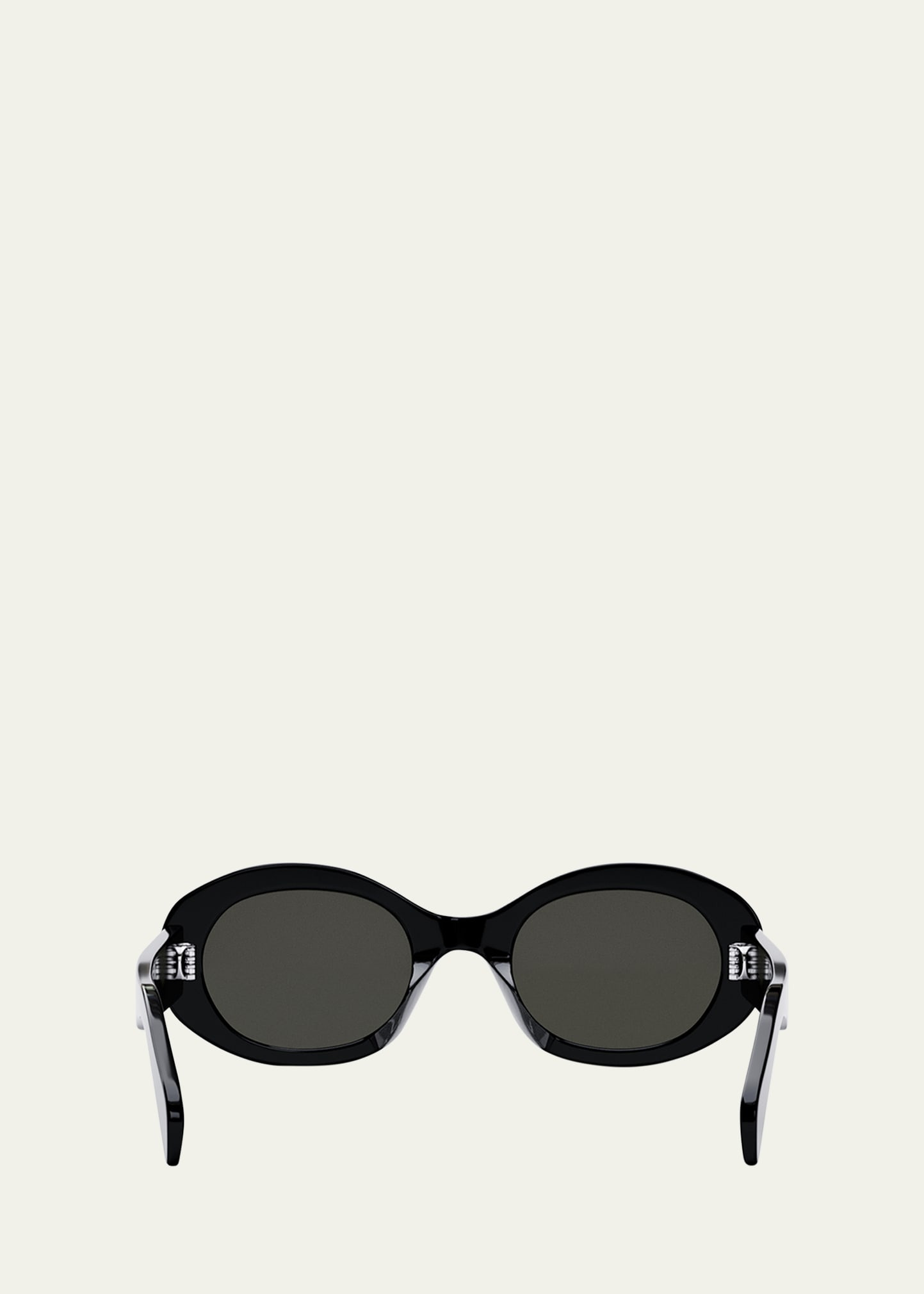 Triomphe Logo Oval Acetate Sunglasses - 5