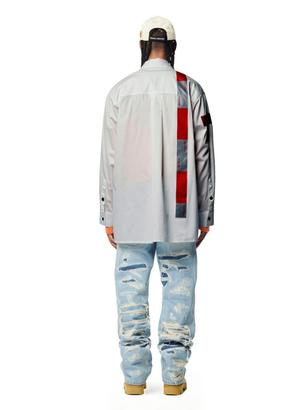 LS POPELINE TAPE SHIRT - 4
