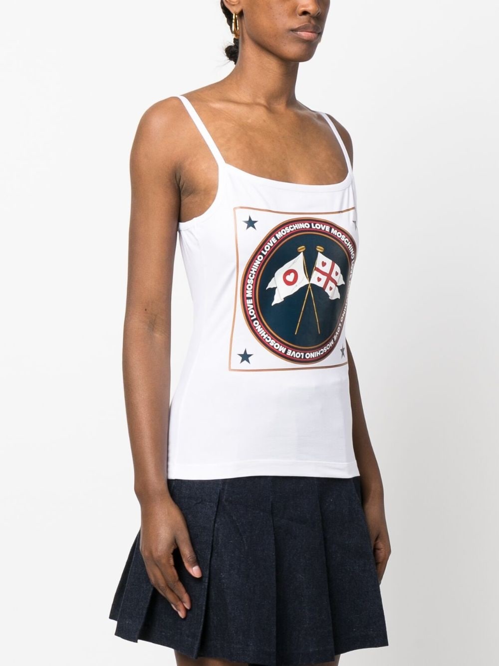 graphic logo-print top - 3