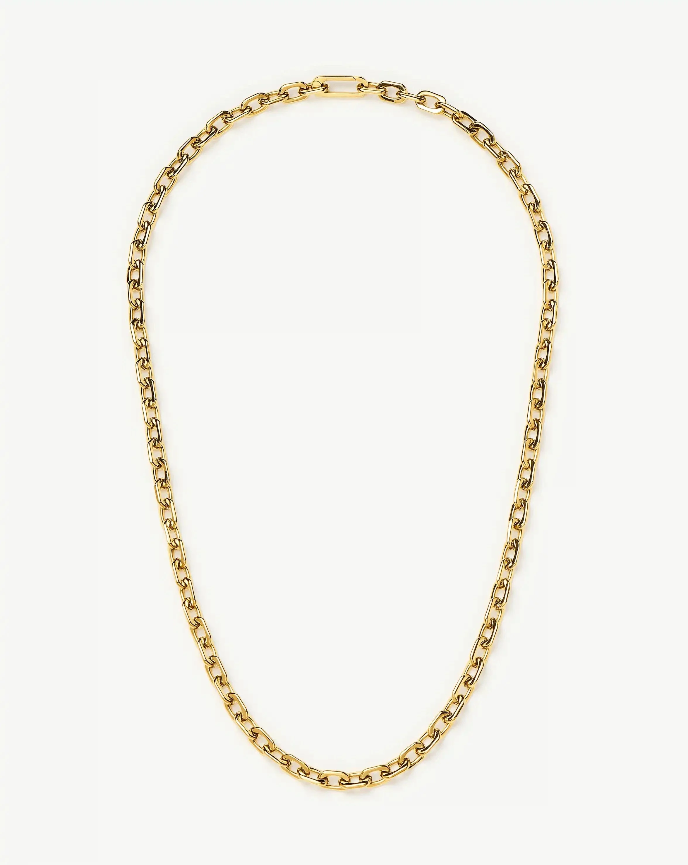 Square Paperclip Chain Necklace - 1