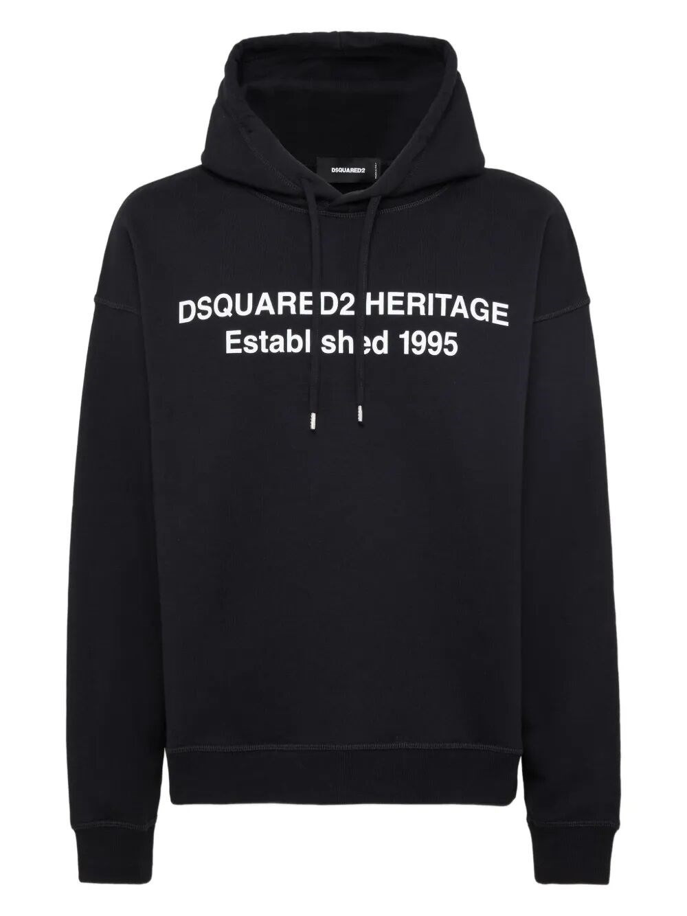 Introducing the 'RELAX FIT HOODIE', a premium sweatshirt from the renowned brand DSQUARED2. Crafted  - 1
