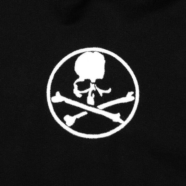 FLOCKED POPOVER SWEATSHIRT - BLACK - 4
