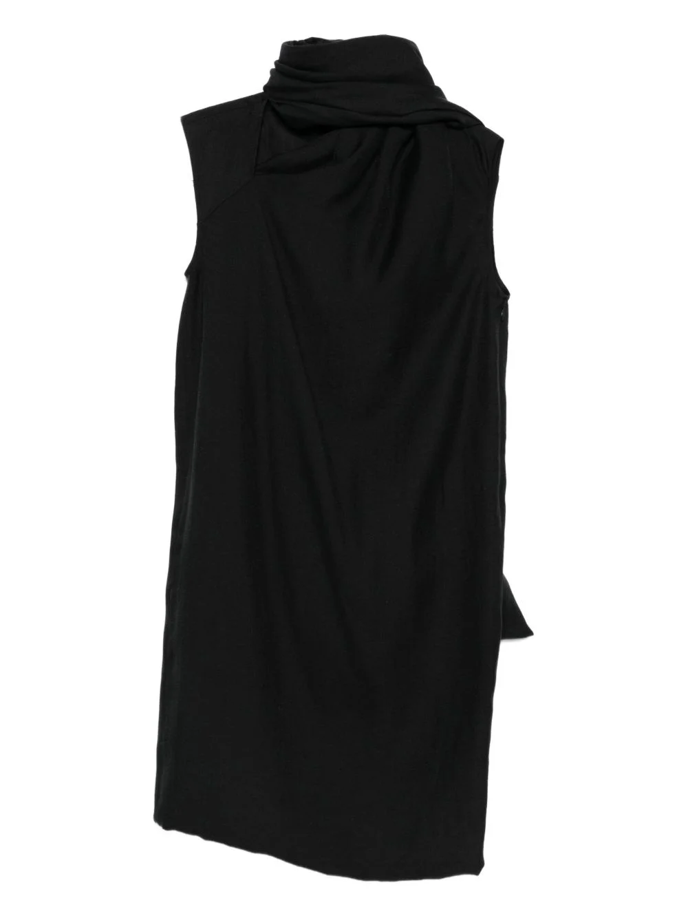 cowl-neck sleeveless dress - 1