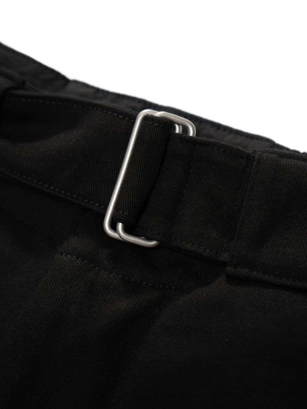 belted cotton trousers - 5