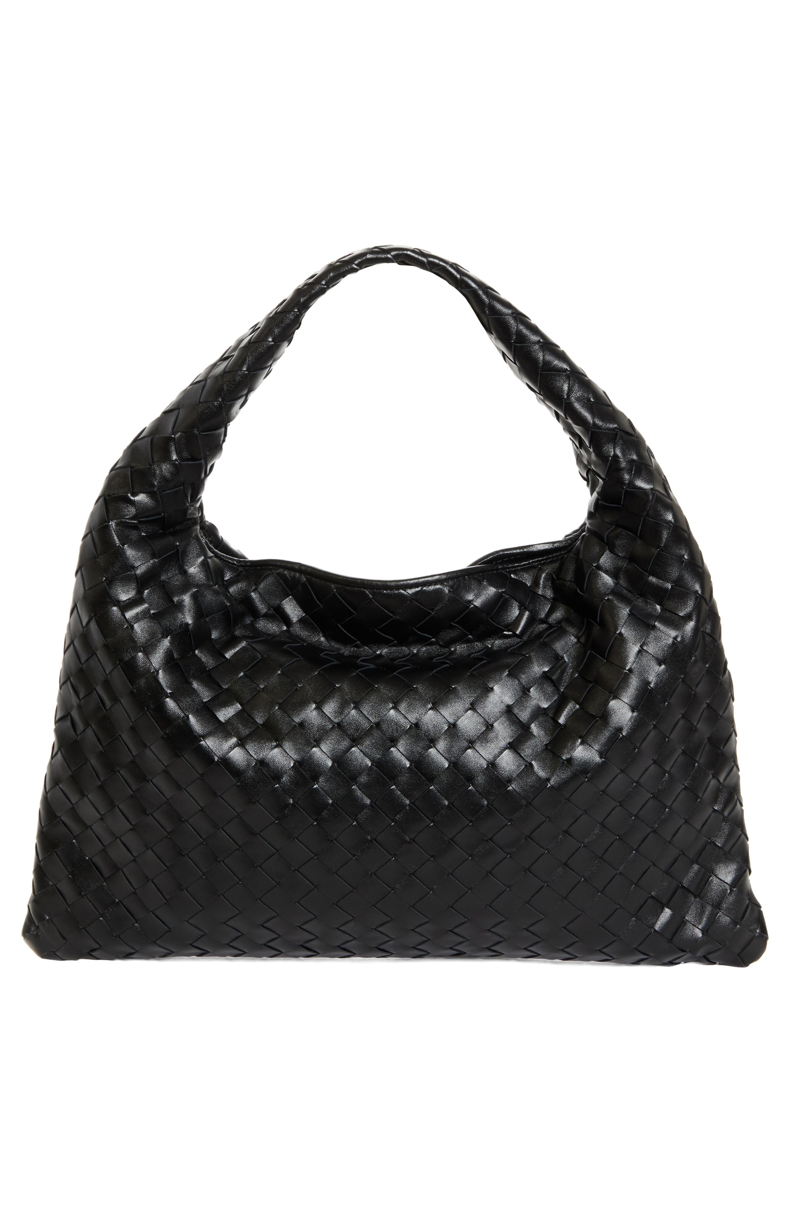Small Hop Intrecciato Leather Hobo Bag - 4