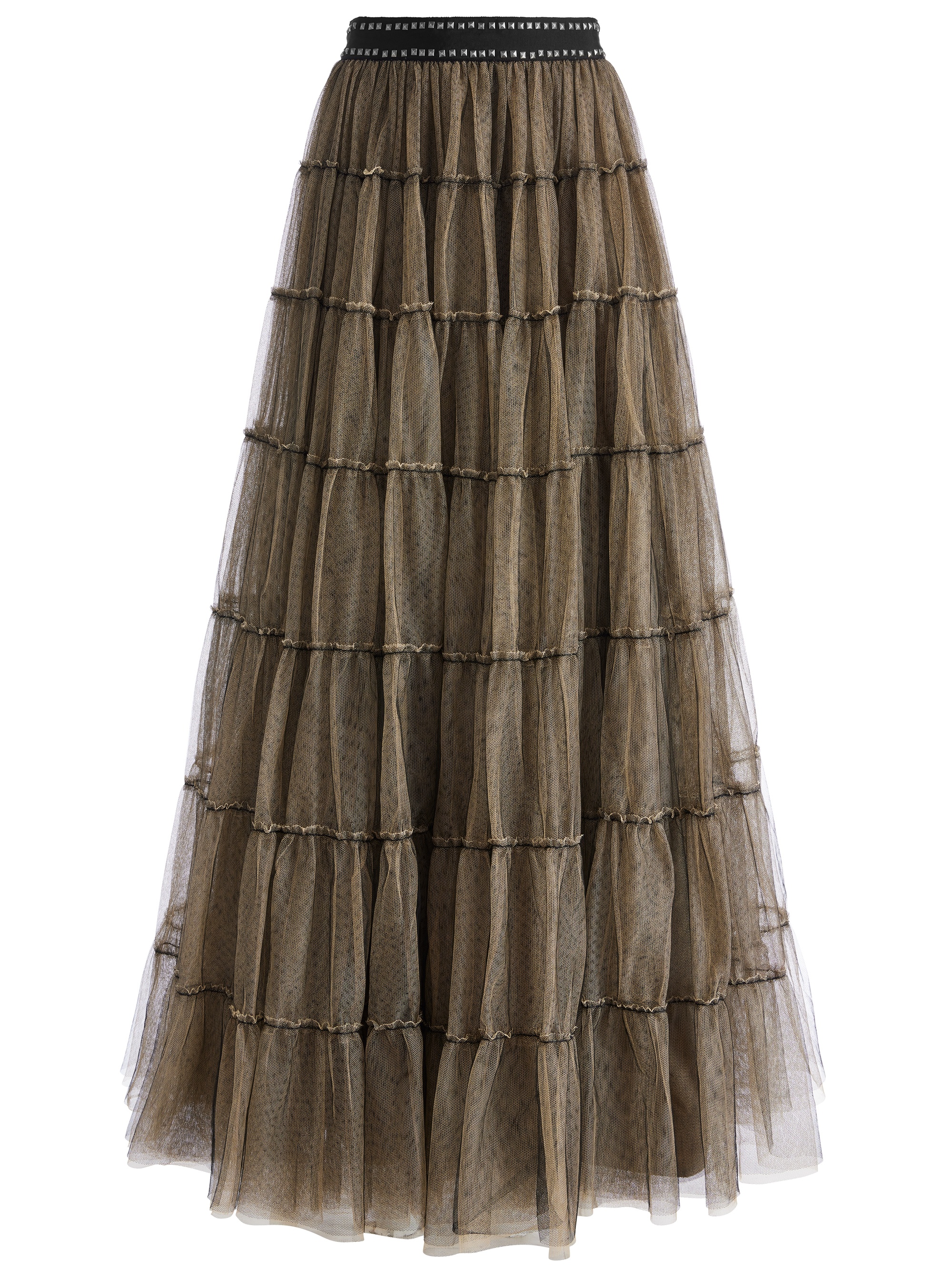 DARCY TULLE STUDDED MAXI SKIRT - 1