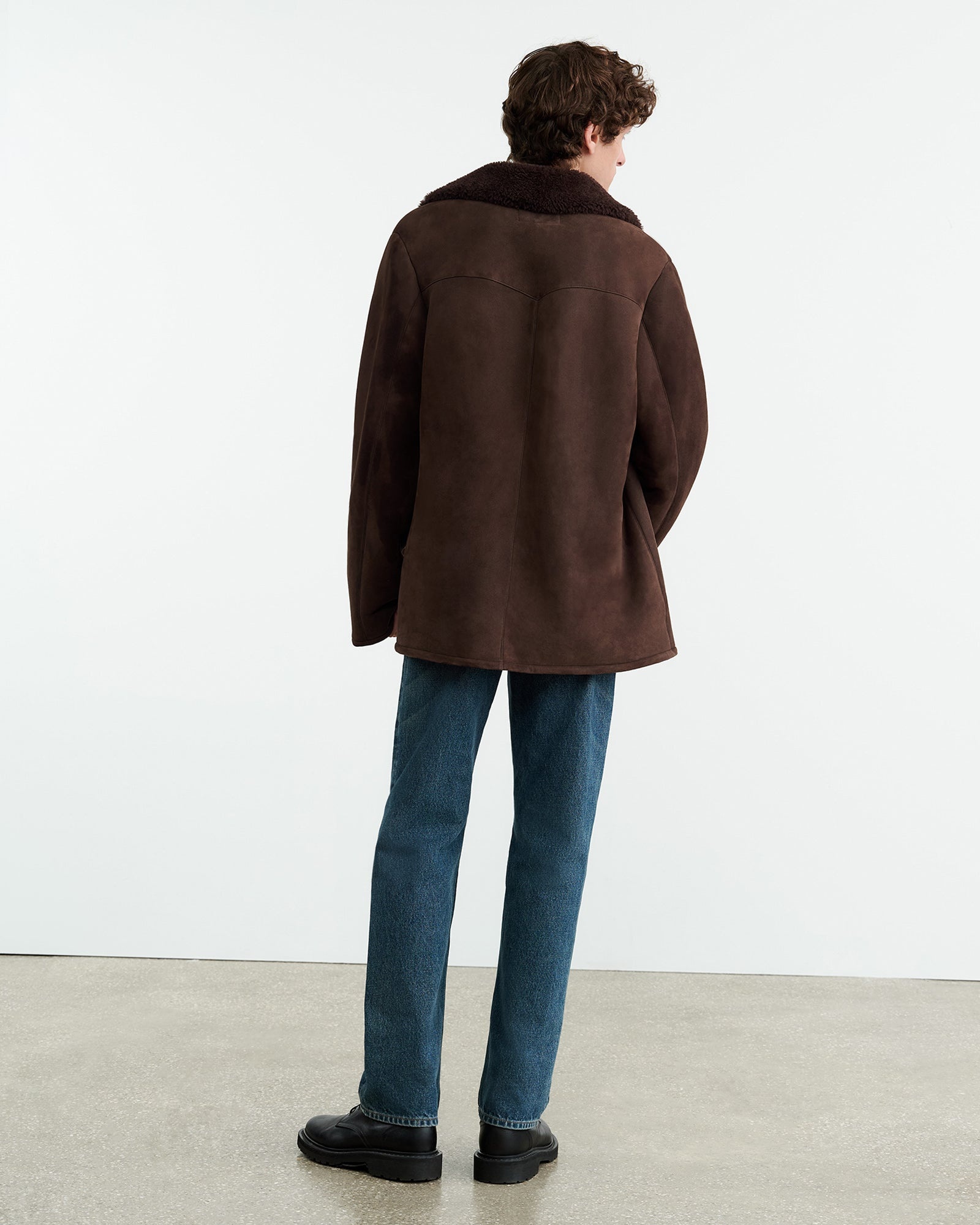 GOSHEN SHEARLING COAT - 5