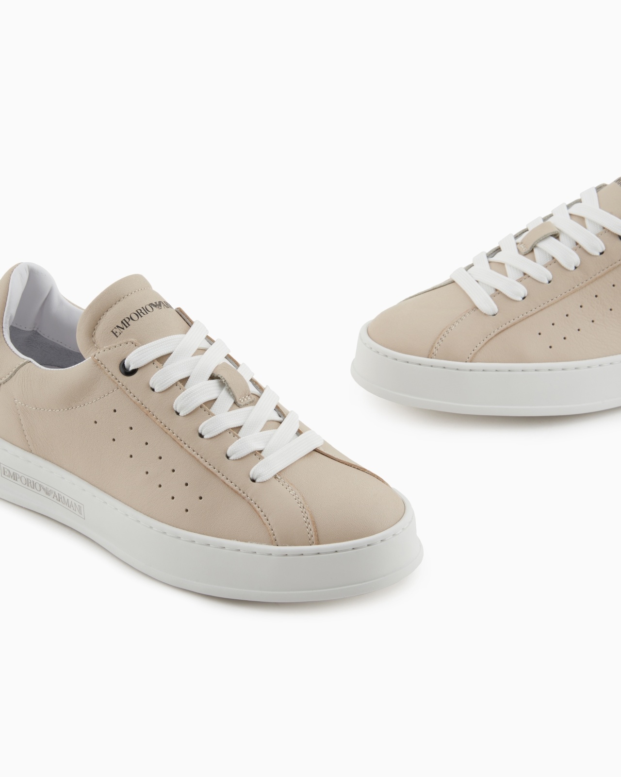 LEATHER SNEAKERS WITH LOGO - 5