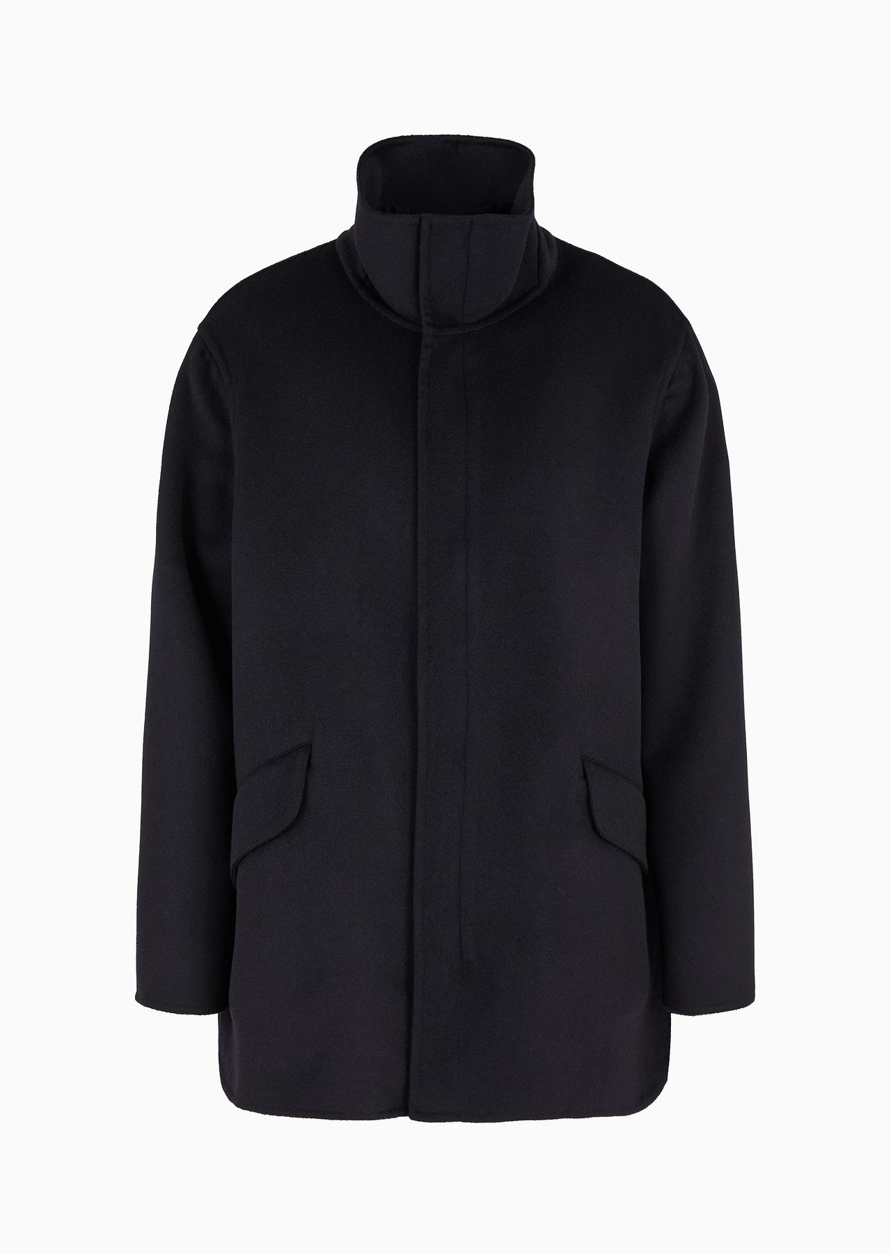 Pea coat in double cashmere cloth - 1