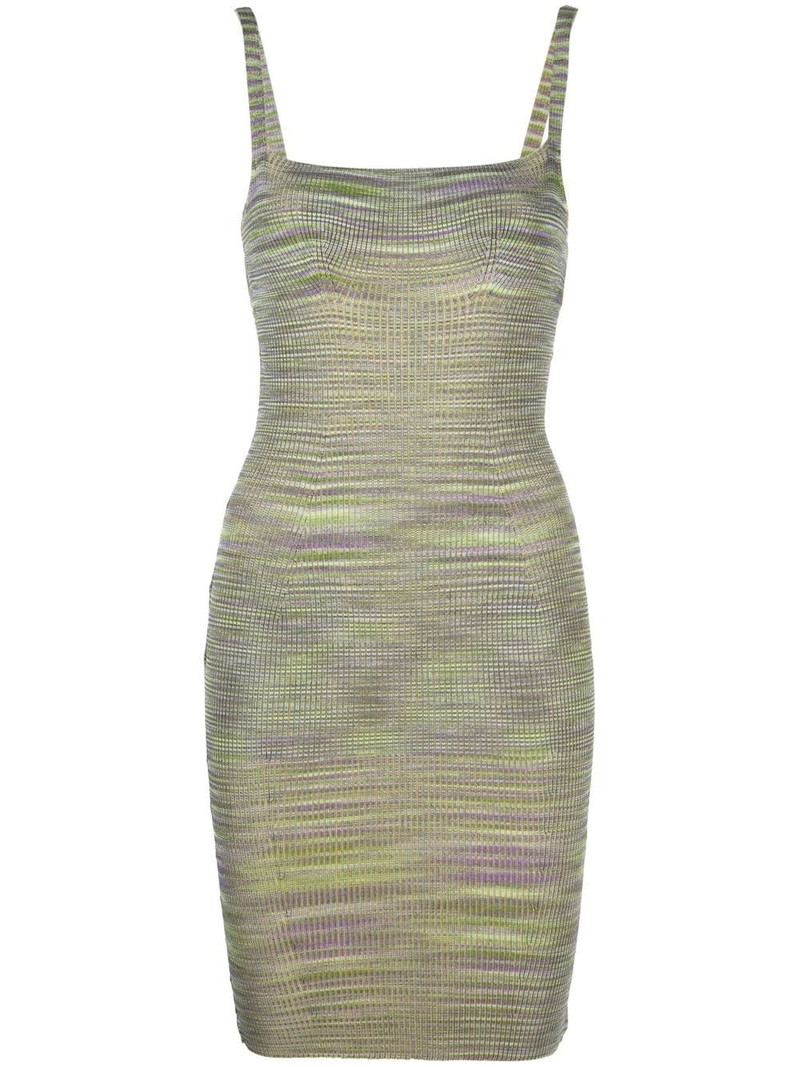 sleeveless jersey-knit cut-out dress 1