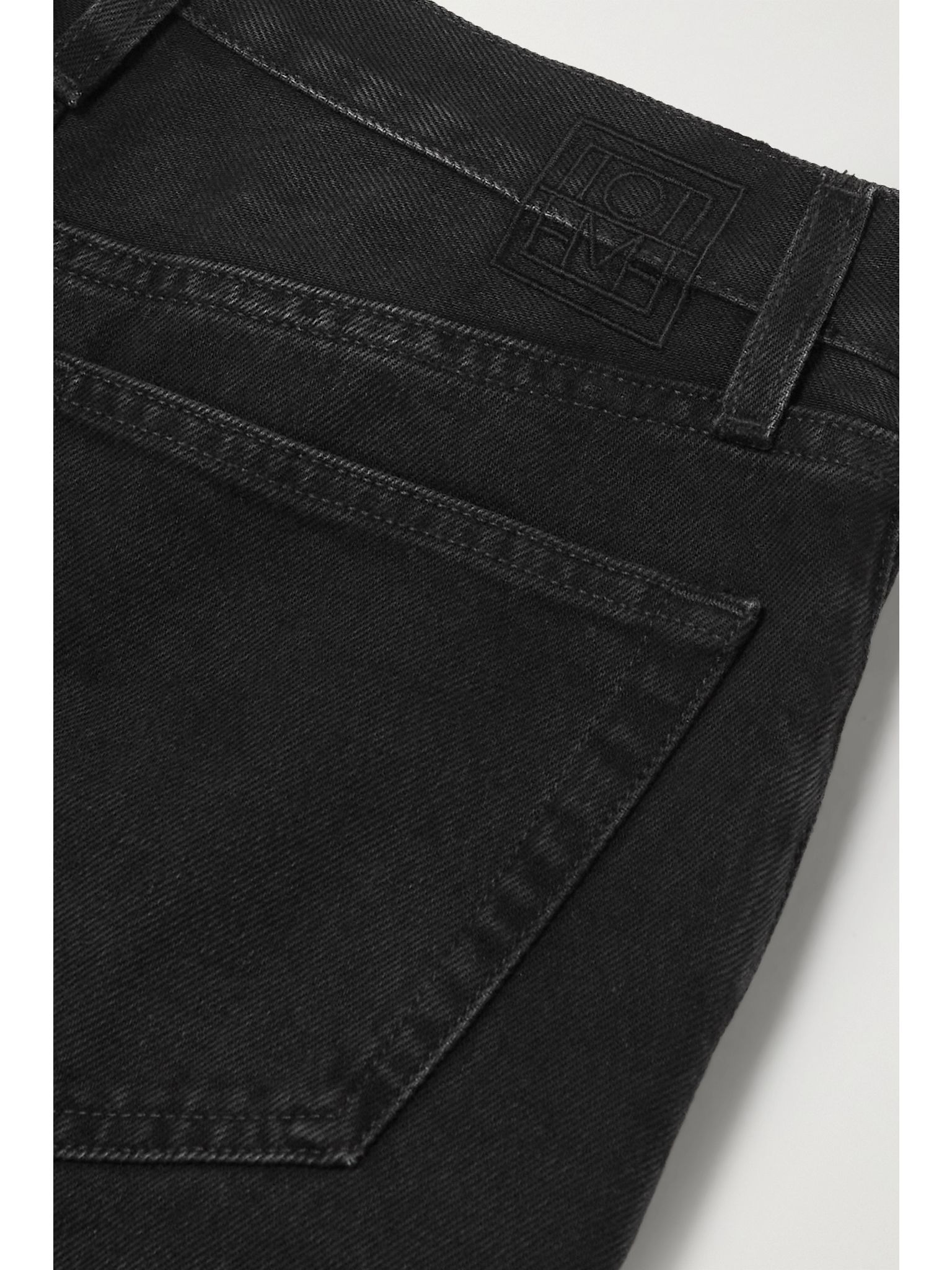 + NET SUSTAIN Twisted Seam high-rise straight-leg organic jeans Black - 6