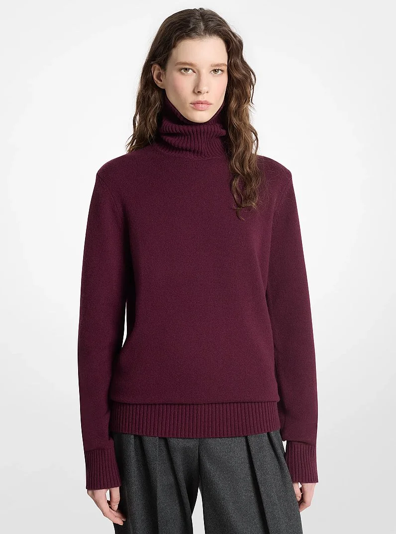 Joan Cashmere Turtleneck Sweater - 1