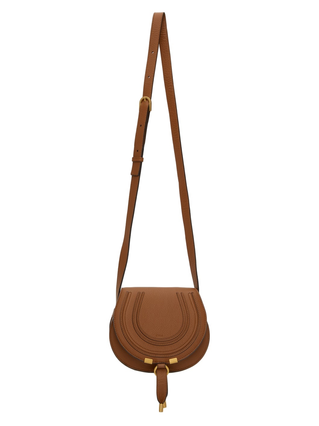 Tan Mini Marcie Saddle Bag - 4