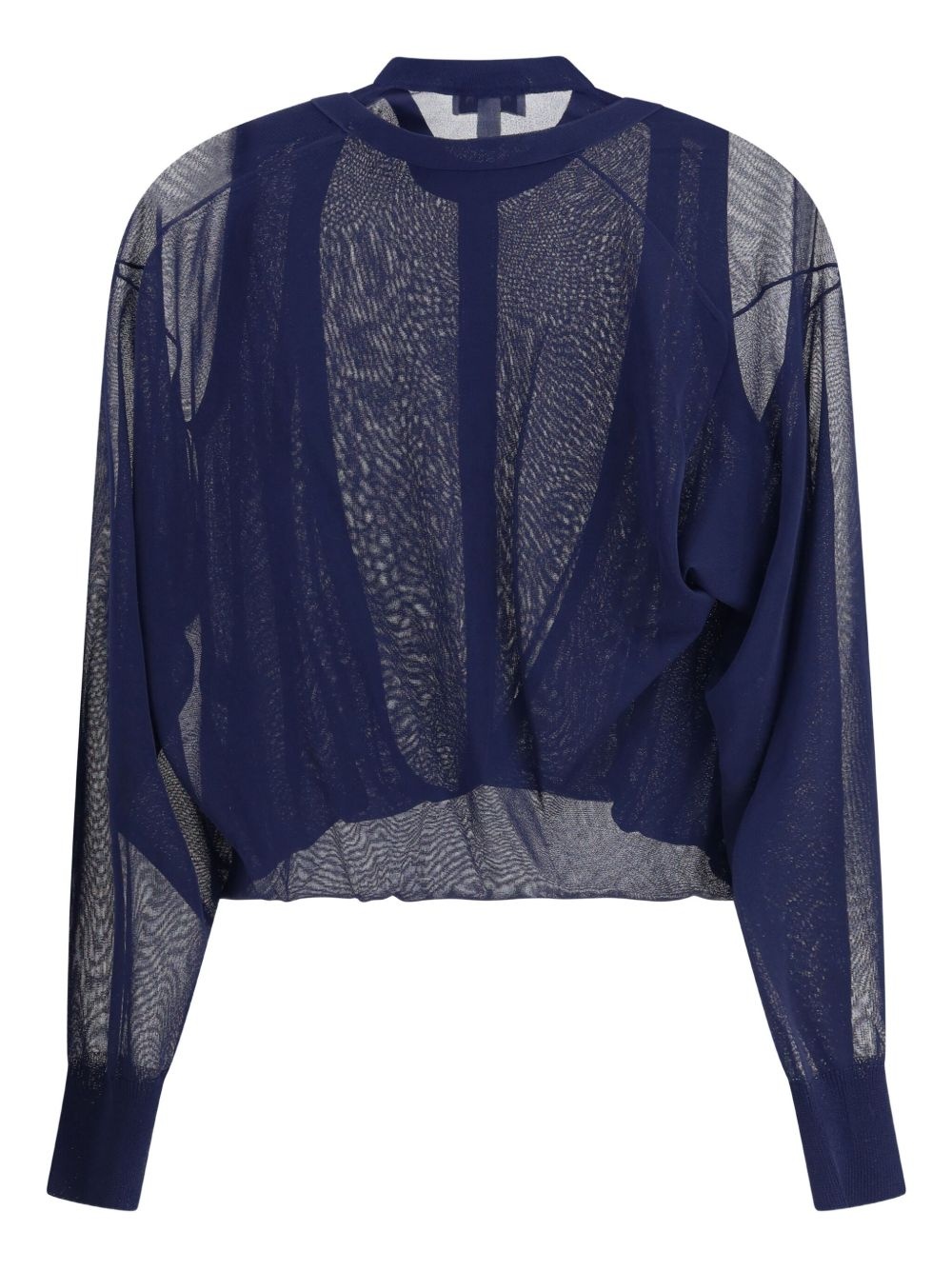 semi-sheer blouse - 2