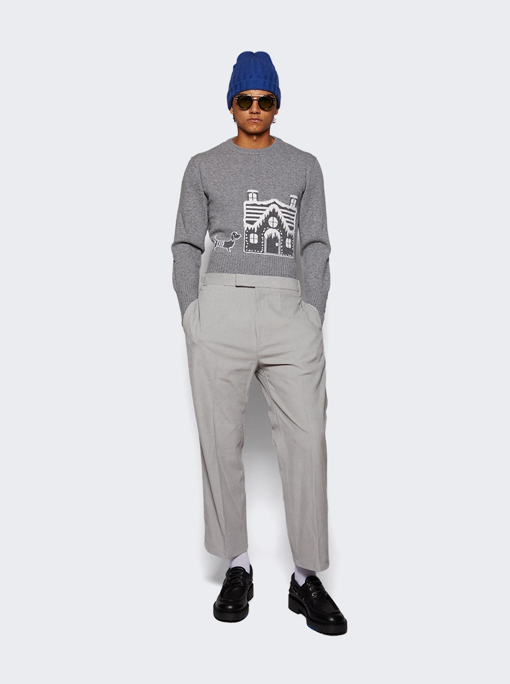 Holiday Scenery Sweater Light Grey - 2