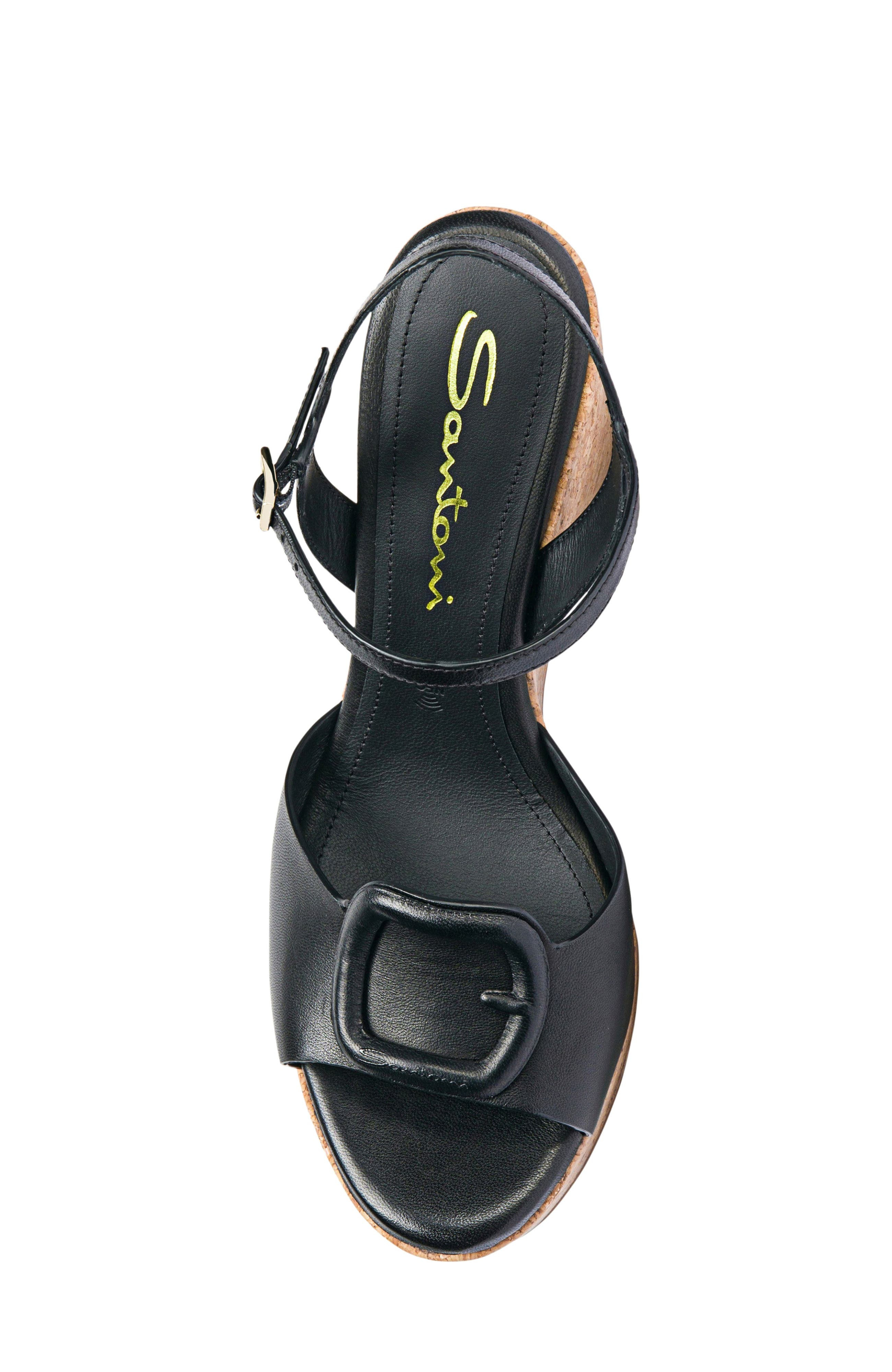 Santoni Women's leather wedge in Black at Nordstrom - 5